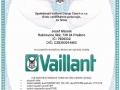 Certifikát Vaillant